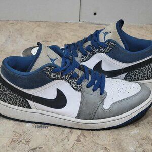 2022 Nike Jordan 1 Low SE True Blue DM1199-140 Men's Size 12 Shoes Sneakers
